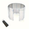 10 Plates Foldable Gas Windshield Outdoor Camping Cooking Burner Windproof Screen Aluminium Alloy Stove Wind Shield