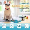 Licking Mat for Dogs Cats 2 Pack, Dog Peanut Butter Lick Pad with Strong Suction Cups for Calming, Reduce Anxiety Boredom (Blue & Green)