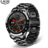 98d57a4a19e2ad08 LIGE 2024 Smart Watch Full Circle Touch Screen Bluetooth Call Men Smartwatch Waterproof Sport Activity Fiess Watch+Box