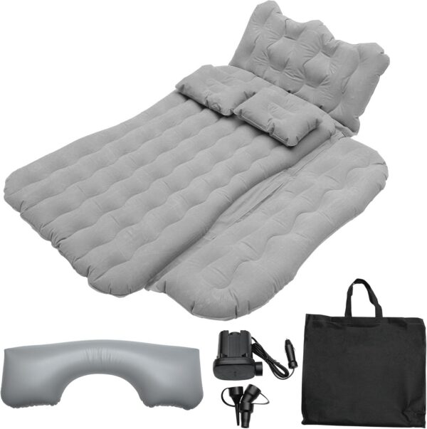 98d5dd9d3961c7cf ACROPIX Inflatable SUV Truck Car Air Mattress Back Seat Camping Bed Thickened Car Sleeping Pad for Travel Car Bed SUV Mattress with Car Air Pump and Pillows Black