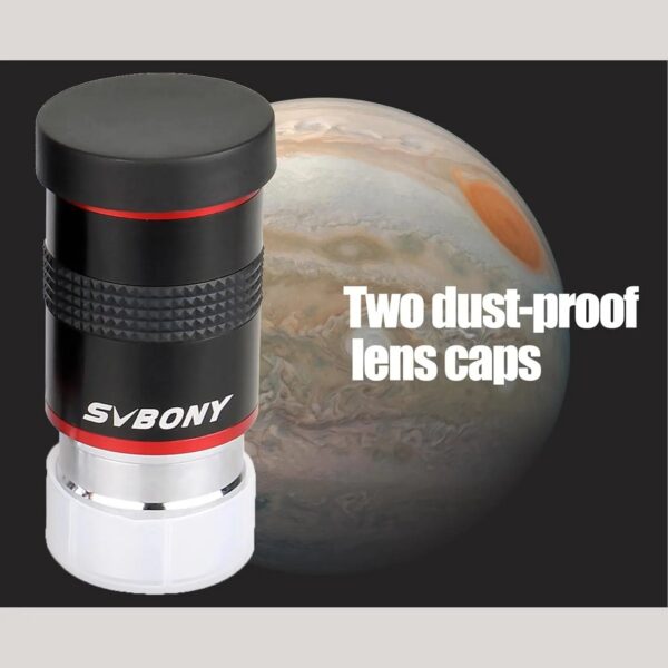 Svbony Telescope Eyepiece 6/9/15/20mm Telescope Accessory 1.25" 68 Degrees UWA Eyepieces Set for Astronomical Telescope