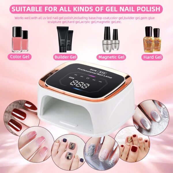 36LEDS Rechargeable UV LED Professional Cordless Gel Polish Drying Lamp For Manicure With Built-in Battery Nail Art