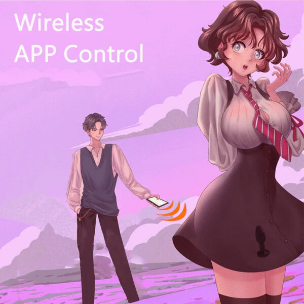 990b10767698f756 APP Control Rotation Vibrating Butt Men Women Wiggle Vibrator Gay Anal Plug with LED Adult Sex Toy for Couples