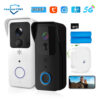 990bcd3ec7ecbbde 5G 2.4G WiFi Video Doorbell 1080P Tuya Smart Outdoor Wireless Intercom Waterproof Wireless Camera with AC/DC Power Ringing Bell