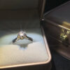 Pure Gold Ring for Women Natural Moissanit Rings with Gemstones Beautiful Jewelry Couples Wedding Accessories New Trend
