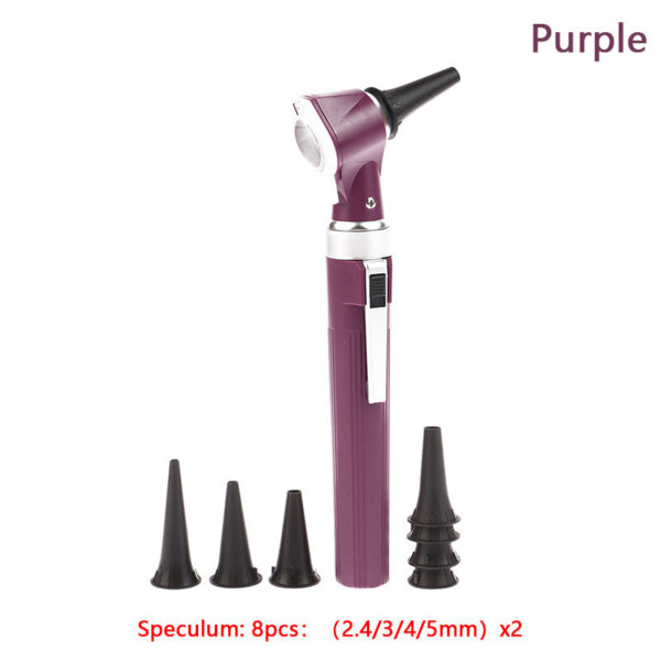 991ba84c33ee2007 Professional Otosco Diagnostic Kit Medical Home Doctor ENT Care Endoscope LED Portable Otoscope Ear Cleaner With 8 Tips
