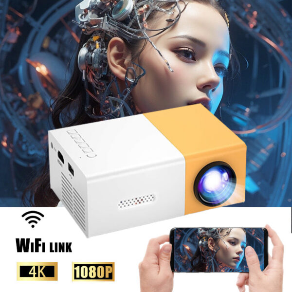 992644227ceb2cdc YG300 MINI Projector Portable Home Theater Smart TV Laser Beamer 3D Cinema LED Videoprojector for 4k 1080P Movie Via HD Port