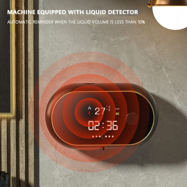 99540595fe311292 Auto Soap Induction Liquid Automatic Dispenser Foam hine USB Temperature Display Wall Mount Hand Sanitizer