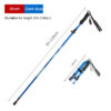 99551aa10830e873 5-Section Telescopic Folding Trekking Poles Outdoor Camping Ultralight Portable Foldable Walking Hiking Stick