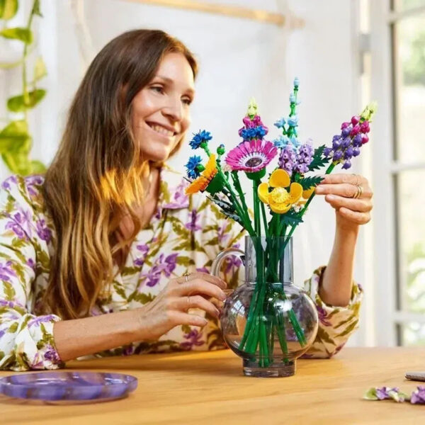 Romantic Wildwer Bouquet wer 10313 Set Home Decoration Building Block Toys Valentine's Day Gift for Girlfriend