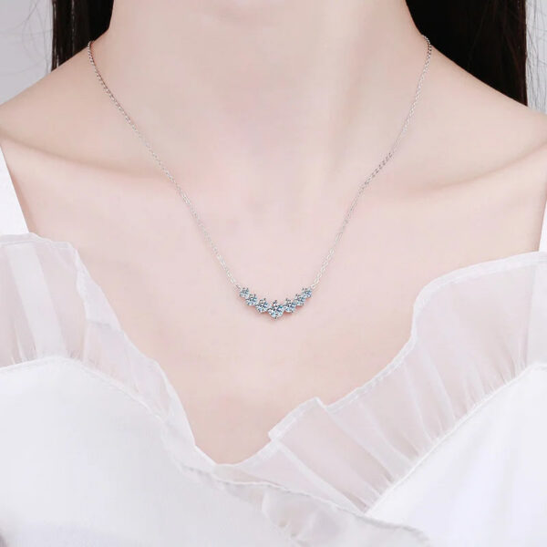 99676e1dbbc30e87 Moissanite Necklace For Woman Wedding Fine Jewely With Certificates 925 Sterling Sliver Plated 18k White Gold Necklace