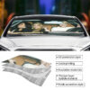 996b5d5eba82629a Fashion Printed Car Sunshade Windscreen Visor Windscreen Heat Reflector Protect Car Interior