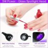 Purple Light Multifunctional High Quality Manicure UV Glue Curing with Clip and Switch USB One Lamp Multipurpose