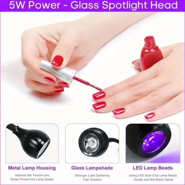 Purple Light Multifunctional High Quality Manicure UV Glue Curing with Clip and Switch USB One Lamp Multipurpose