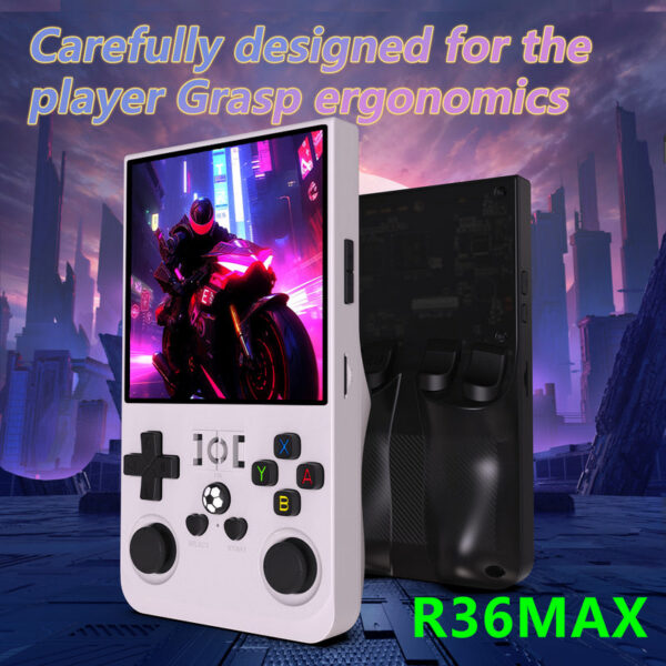 9996fdac039cfbe2 R36MAX Retro Handheld Game Console ux System 4.0Inch IPS Screen Portable Pocket Video Player 64GB 128GB Games Kids Gift