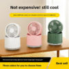 Foldable air cooler spray humidification small dormitory desktop usb charging portable fan