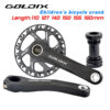 GOLDIX Children Bicycle Crankset 110/127/140/150/155/160mm Crank with Protective Disc 30T 32T Chainwheel Kids Bike Accessories