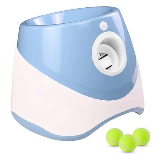 Thrower Launcher for Dogs with 3Tennis Ball Interacive Dog Toys Fun Indoor Outdoor Adjustable Distance