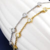 TBCYD 3/4/5mm D Color Moissanite Choker Necklace For Women S Sier Round Cut Diamond Bubble Neck Chain Party Jewelry Gifts