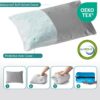 Small Cooling Shredded Gel Memory Foam Pillow，Adjustable for Contoured Support -Portable Ideal for Backpacking, Camping, Travel, Car, Airplane,Office Nap