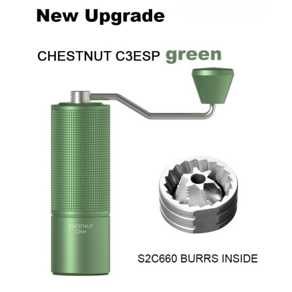 TIMEMORE Chesut C3S / C3ESP Manual Coffee Upgrade All-metal Body & Anti-slip Design Portable Grinder S2C Burr Inside