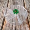 Bird Creative Foraging System Wheel Seed Food Ball Rotate Training Toy for Small and Medium Parrots Parakeet Cockatiel Conure (Clear)