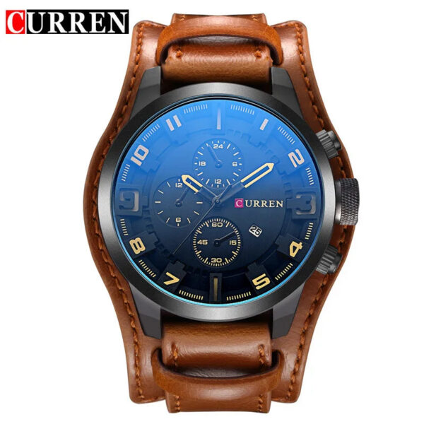 99dd55ccfb7a66c1 New Watches CURREN Luxury Brand Men Watch Leather Strap Fashion Quartz-Watch Casual Sports Wristwatch Date Clock Relojes 8225