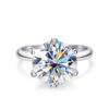 99e13e22ae3f0c51 Knobspin Original Sterling Sier Ring Moissanite Diamonds with Certificate Fine Jewelry Wedding Engagement Rings for Women