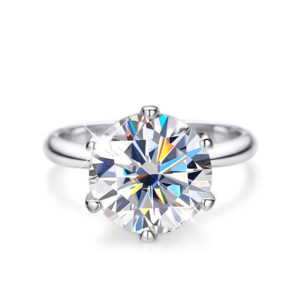 99e13e22ae3f0c51 Knobspin Original Sterling Sier Ring Moissanite Diamonds with Certificate Fine Jewelry Wedding Engagement Rings for Women