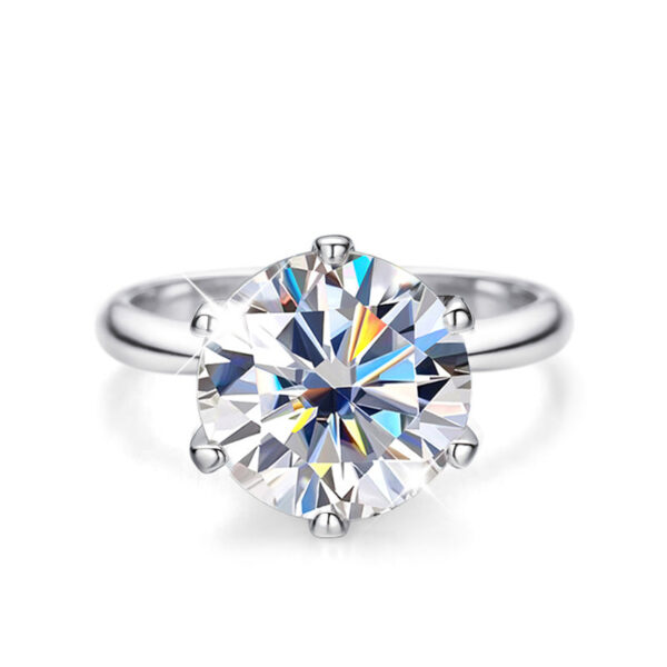 99e13e22ae3f0c51 Knobspin Original Sterling Sier Ring Moissanite Diamonds with Certificate Fine Jewelry Wedding Engagement Rings for Women