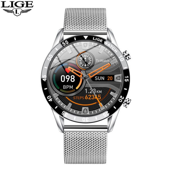 99e40c4af524088a LIGE 2024 Smart Watch Full Circle Touch Screen Bluetooth Call Men Smartwatch Waterproof Sport Activity Fiess Watch+Box
