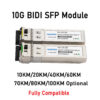 10G SFP+ Fiber Module Transceiver BIDI 10KM,20km,40km,60km,70KM,80KM,100KM LC  WDM 1270/R1330nm Cisco Mikrotik Use 2pc