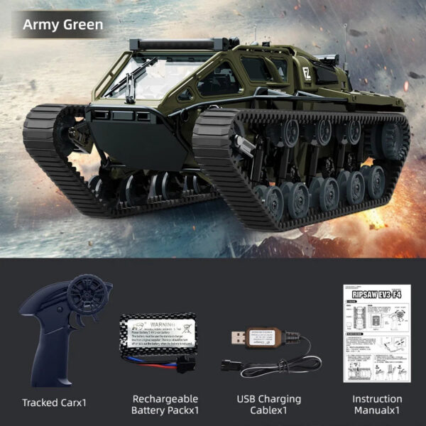 99f154acfb4092fd JJRC C8812 LED Light Full Scale Tracked Tank Simulation Model Toy RC Car Model Drift Remote Control Off-Road Vehicle Boy Gift