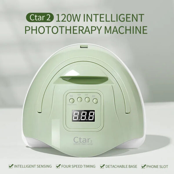120W UV/LED Dryer Phototherapy hine Dual Light Source UV Lamp For Women And Girls Nail Art DIY Use