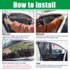 Ovege Shades Magnetic 2pcs Universal Car Screen Mesh Side Sun Shade Automotive W
