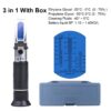 ATC Refractometro Antifreeze Freezing Point Coolant Tester Adblue Concentration Ethylene Glycol Car Battery Refractometer