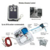 Marine Electric Anchor Winch for Anchors Up to 20 lbs Includes 100ft of Anchor Rope with Marine-grade Tinned Wire White Black