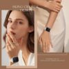 LELONG Compatible with Apple Watch Band 38mm 40mm 41mm Series 9 Series 8 7 6 5 4 3 2 1 SE Ultra, Bling Replacement Bracelet iWatch Band, Diamond Rhinestone Stainless Steel Metal Wristband Strap