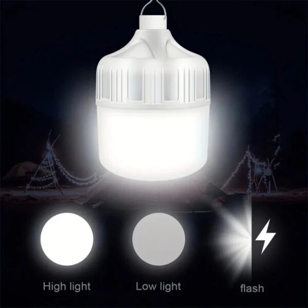 9a13177a1929d494 USB Rechargeable Portable Camping Light Bulb, Waterproof Tent Hanging Light, Outdoor Hiking Picnic Fishing Light