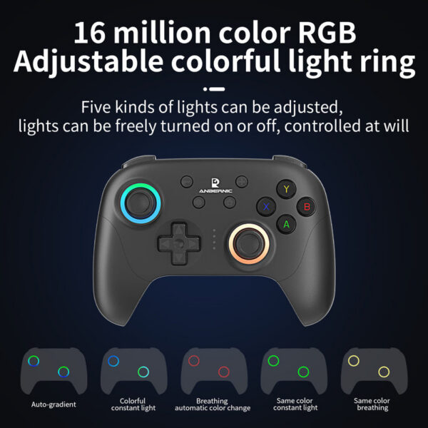 9a23c5113a4c4a26 ANBERNIC RG P01 Bluetooth 5.3/Wired/2.4G Wireless Gamepad Compatible Switch/PC/Steam/Android/IOS With Hall Effect Joystick