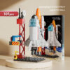 Spacecraft Model Assembg Toy Small Particle Building Blocks