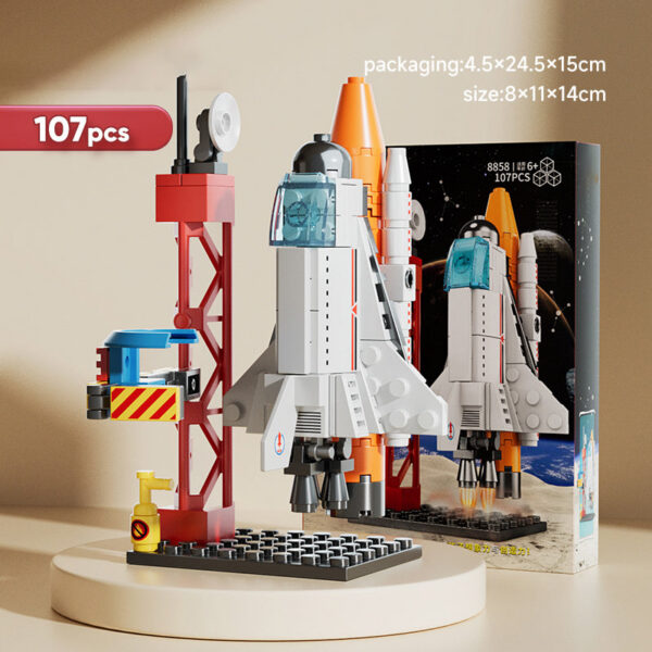 Spacecraft Model Assembg Toy Small Particle Building Blocks