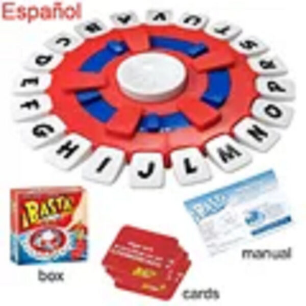 9a334468c83a08ee New Spanish Think Word Board Game Fast-Paced Family Interactive The Quick Thinking Letter Pressing Tapple Games Christmas Gifts