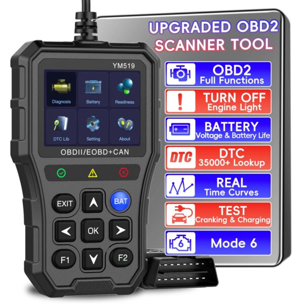 9a435bfa0353a0c5 Professional OBD2 Scanner Diagnostic Tool Check Engine Light Vehicle Code Reader Car Fault Code Scanner for All CAN OBDII Cars