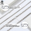 9a51e44d85fa2293 ORSA JEWELS Sterling Diamond-Cut Rope Necklace for Women Men Fashion Sier Neck Chain Jewelry SC29
