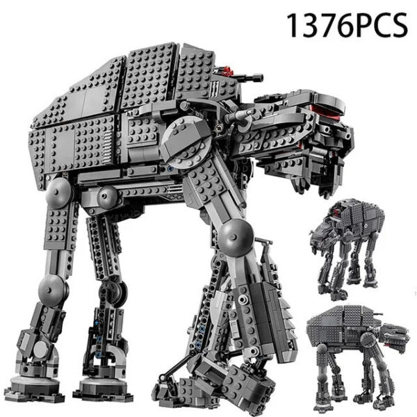 9a5341a59a3f78a8 HOT 1376PCS Star Space Movie Heavy Model Assault Walker creative Compatible with 75189 DIY TOY For Children Birthday