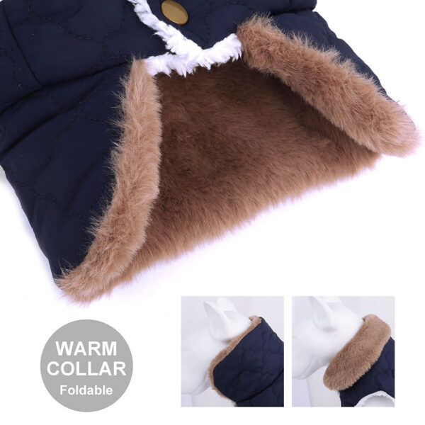 9a60af3ba421d1c5 Waterproof Winter Jacket Clothes Super Warm Small Dogs Clothing With Fur Collar Cotton Pet Outfits French Bulldog Coat Vest