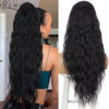 9a971257dbf56dba Long Curly Drawstring Synthetic Ponytails Women Black Blonde Red Ponytail Clip in Hair Extensions for Daily Cosplay