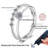 9ab4924e8020c33c NeeTim 3mm Moissanite Ring Set Sier Brilliant Cut 0.1 Carat Diamond Test Past D Color Moissanites Rings Original Jewelry