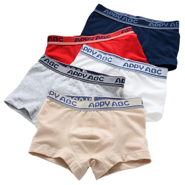 9abd4341e89637eb Children Boys Cotton Boxer Shorts Children's Panties Kids Underwear For 2-16 years 5 pcs
